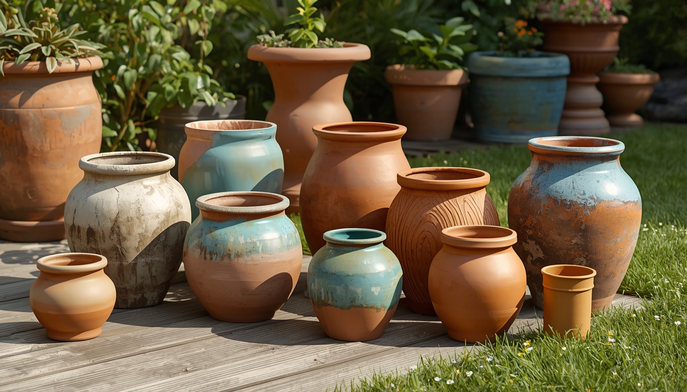 Khimreonzle garden pots arrangement